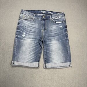Denizen Levi's Modern Skinny Shorts Womens 8 W29 Blue Stretch Denim Cuffed